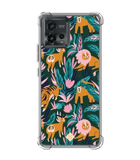 Funda Antigolpe [ Motorola Moto G72 ] Dibujo Mascotas [ Estampado Animales de Selva ] Esquina Reforzada 1.5