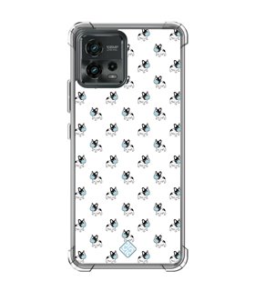 Funda Antigolpe [ Motorola Moto G72 ] Dibujo Mascotas [ Bulldog Frances con Mascarilla ] Esquina Reforzada 1.5