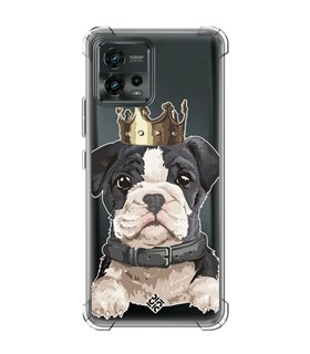 Funda Antigolpe [ Motorola Moto G72 ] Dibujo Mascotas [ Perrito King ] Esquina Reforzada Silicona 1.5mm