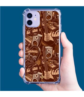 Funda Antigolpe [ Motorola Moto G72 ] Diseño Música [ Ilustración Instrumentos Musicales - Arte musical ] 