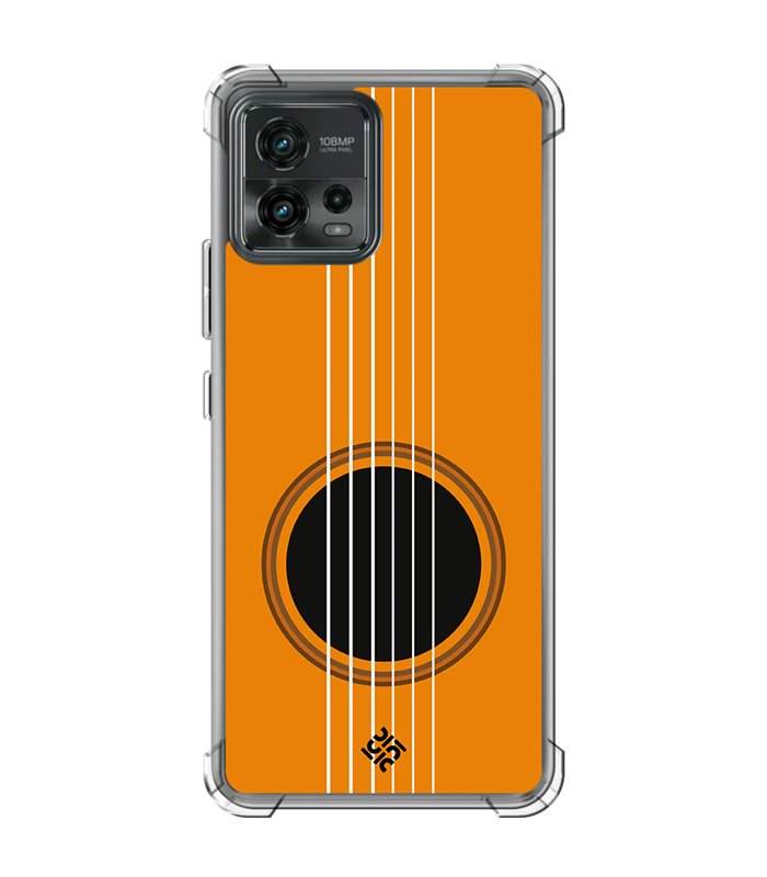 Funda Antigolpe [ Motorola Moto G72 ] Diseño Música [ Caja de Resonancia Guitarra ] Esquina Reforzada 1.5