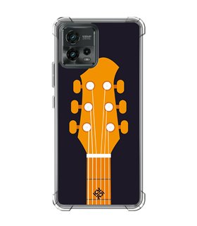 Funda Antigolpe [ Motorola Moto G72 ] Diseño Música [ Mástil y Pala de Guitarra ] Esquina Reforzada 1.5mm