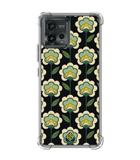 Funda Antigolpe [ Motorola Moto G72 ] Dibujos Retro [ Planta Verde - Retro ] Esquina Reforzada Silicona