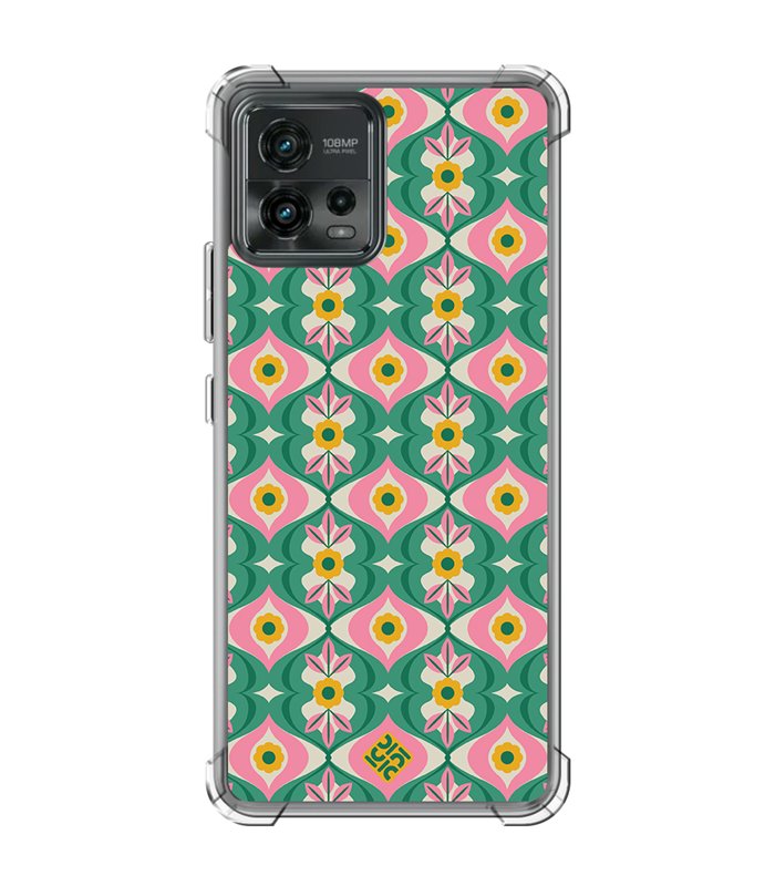 Funda Antigolpe [ Motorola Moto G72 ] Dibujos Retro [ Tercer Ojo - Caleidoscopio ] Esquina Reforzada Silicona