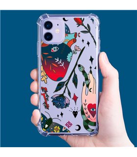 Funda Antigolpe [ Motorola Moto G72 ] Dibujo Tendencias [ Doodle Tatuaje Esotérico ] Esquina Reforzada Silicona 