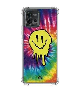 Funda Antigolpe [ Motorola Moto G72 ] Dibujo Tendencias [ Sonrisa Smile Swirl Abstracto ] Esquina Reforzada 