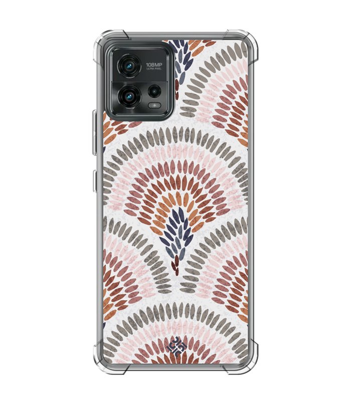 Funda Antigolpe [ Motorola Moto G72 ] Dibujo Tendencias [ Diseño Mosaico ] Esquina Reforzada Silicona 1.5mm