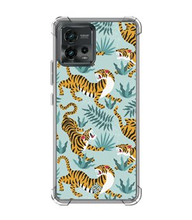 Funda Antigolpe [ Motorola Moto G72 ] Dibujo Tendencias [ Estampado de Tigres ] Esquina Reforzada Silicona 1.5mm 