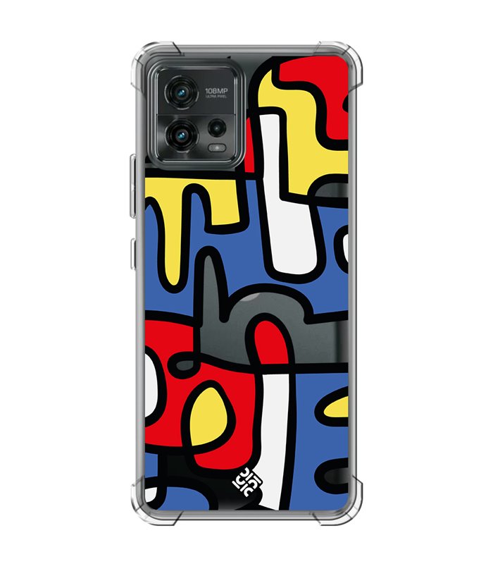 Funda Antigolpe [ Motorola Moto G72 ] Dibujo Auténtico [ Impresión Moderna de Arte Minimalista ] Reforzada 