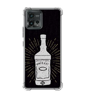 Funda Antigolpe [ Motorola Moto G72 ] Dibujo Auténtico [ Whiskey ] Esquina Reforzada Silicona 1.5