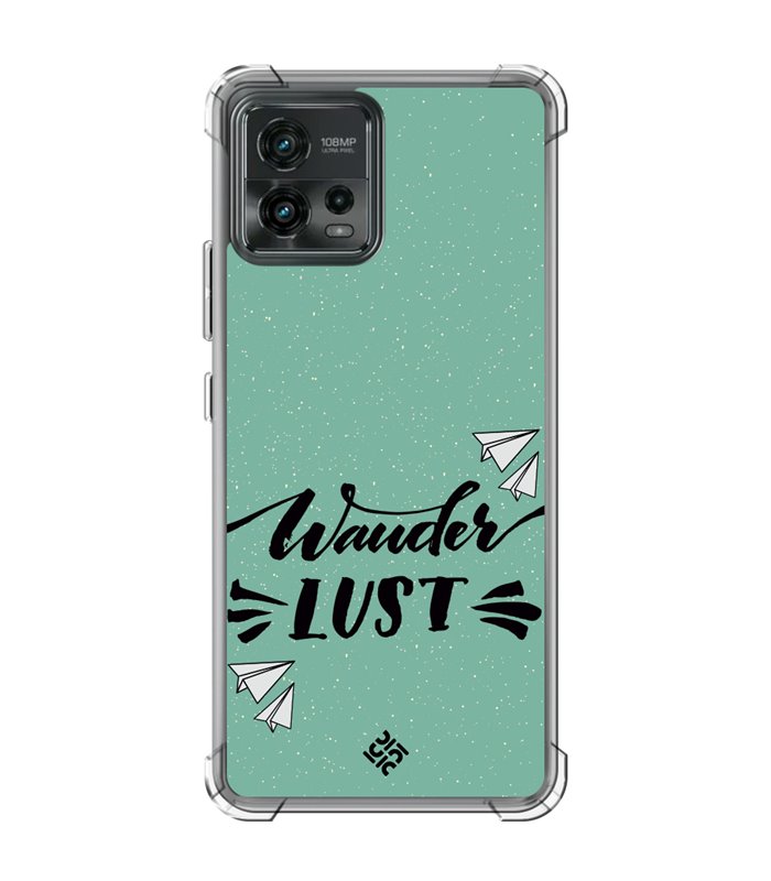 Funda Antigolpe [ Motorola Moto G72 ] Dibujo Auténtico [ Wander Lust ] Esquina Reforzada Silicona 1.5