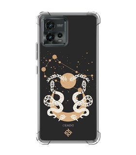 Funda Antigolpe [ Motorola Moto G72 ] Dibujo Zodiaco [ Signo Zodiacal - Geminis ] Esquina Reforzada Silicona 1.5