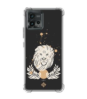 Funda Antigolpe [ Motorola Moto G72 ] Dibujo Zodiaco [ Signo Zodiacal - Leo ] Esquina Reforzada Silicona 1.5