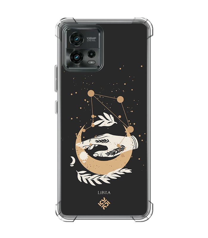 Funda Antigolpe [ Motorola Moto G72 ] Dibujo Zodiaco [ Signo Zodiacal - Libra ] Esquina Reforzada Silicona 1.5mm