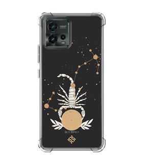 Funda Antigolpe [ Motorola Moto G72 ] Dibujo Zodiaco [ Signo Zodiacal - Escorpio ] Esquina Reforzada 1.5