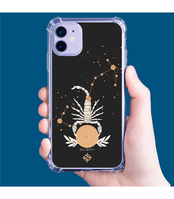 Funda Antigolpe [ Motorola Moto G72 ] Dibujo Zodiaco [ Signo Zodiacal - Escorpio ] Esquina Reforzada 1.5