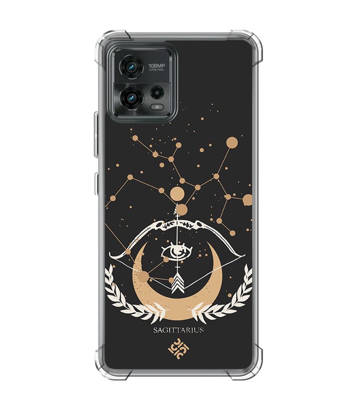 Funda Antigolpe [ Motorola Moto G72 ] Dibujo Zodiaco [ Signo Zodiacal - Sagitario ] Esquina Reforzada 1.5