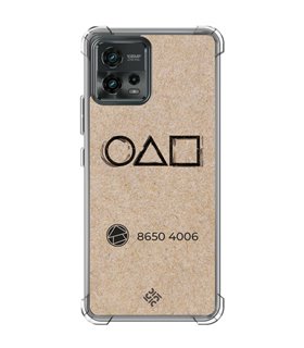 Funda Antigolpe [ Motorola Moto G72 ] Squid Game [Tarjeta de Visita] Esquina Reforzada Silicona 1.5mm