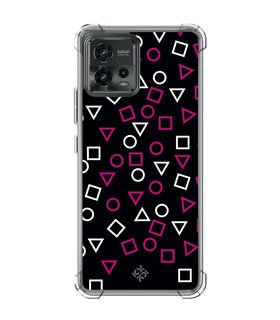 Funda Antigolpe [ Motorola Moto G72 ] Squid Game [Símbolos Mix] Esquina Reforzada Silicona 1.5mm