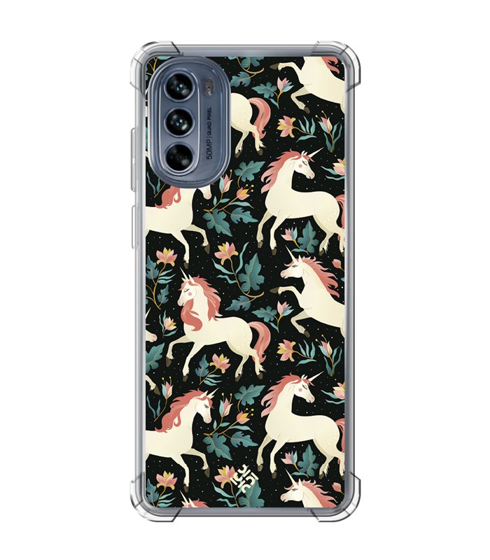 Funda Antigolpe [ Motorola Moto G62 5G ] Dibujo Cute [ Fantasia de Unicornios ] Esquina Reforzada Silicona 1.5