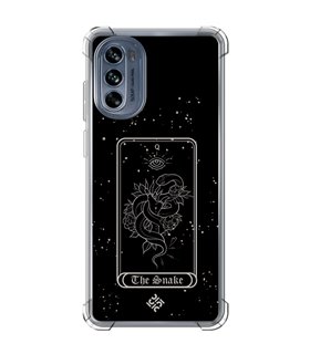 Funda Antigolpe [ Motorola Moto G62 5G ] Dibujo Esotérico [ Carta del Tarot - The Snake ] Esquina Reforzada Silicona