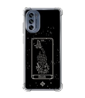 Funda Antigolpe [ Motorola Moto G62 5G ] Dibujo Esotérico [ Carta del Tarot -  Death ] Esquina Reforzada 1.5mm