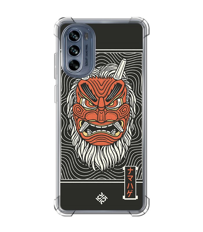 Funda Antigolpe [ Motorola Moto G62 5G ] Dibujo Japones [ Demonio Namahage Japones ] Esquina Reforzada Silicona 1.5