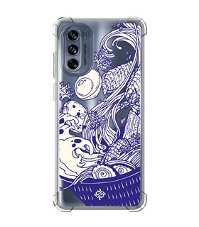 Funda Antigolpe [ Motorola Moto G62 5G ] Dibujo Japones [ Ramen ] Esquina Reforzada Silicona 1.5mm Transparente