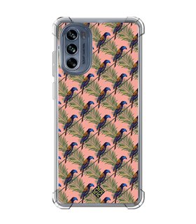 Funda Antigolpe [ Motorola Moto G62 5G ] Dibujo Mascotas [ Estampado Tropical - Pájaro de Madagascar ] Reforzada