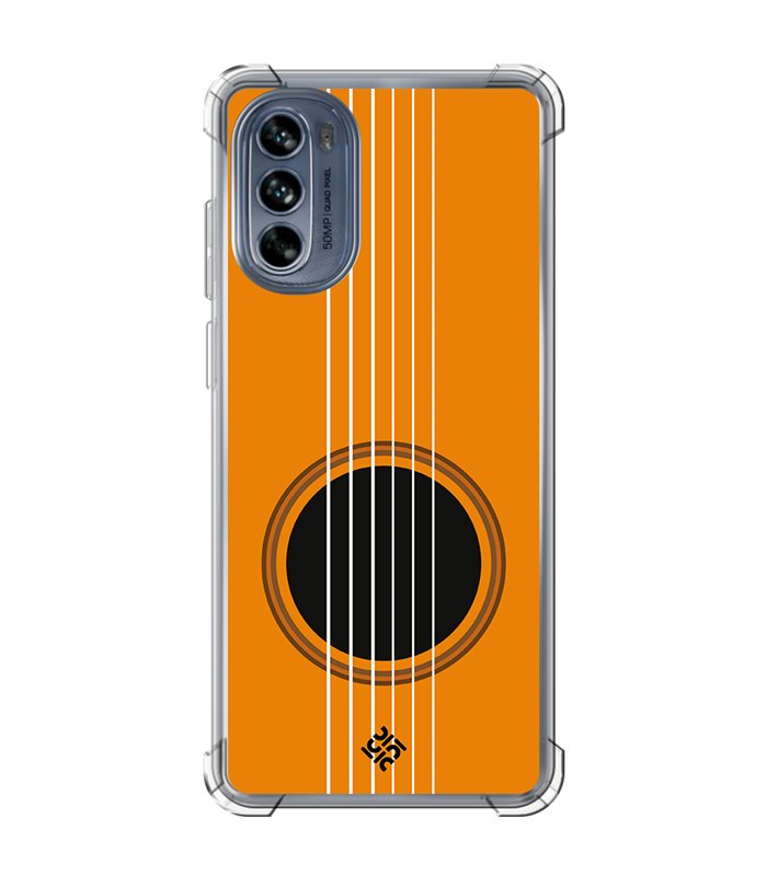 Funda Antigolpe [ Motorola Moto G62 5G ] Diseño Música [ Caja de Resonancia Guitarra ] Esquina Reforzada 1.5