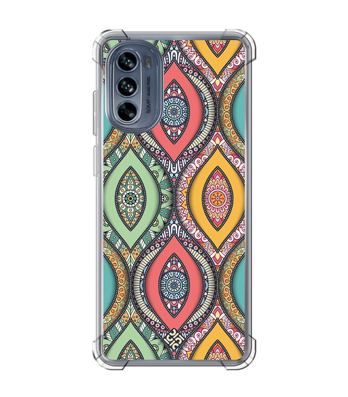 Funda Antigolpe [ Motorola Moto G62 5G ] Dibujo Auténtico [ Ojo de Hamsa Mandala ] Esquina Reforzada 1.5