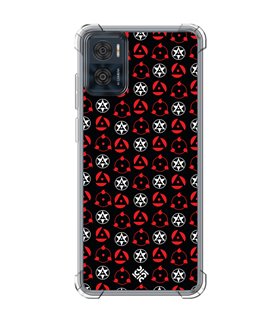 Funda Antigolpe [ Motorola Moto E22 ] Dibujos Frikis [ Ojos Sharingan ] Esquina Reforzada Silicona 1.5mm