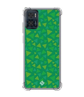 Funda Antigolpe [ Motorola Moto E22 ] Dibujos Frikis [ Suelo Primavera A.C ] Esquina Reforzada Silicona 1.5mm