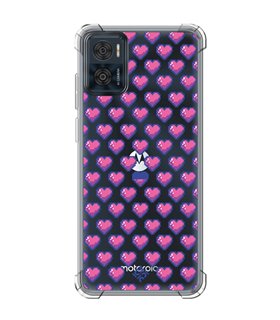 Funda Antigolpe [ Motorola Moto E22 ] Dibujo Gamers [ Contadores de Vida Retro Pixel ] Esquina Reforzada 1.5