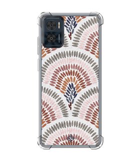 Funda Antigolpe [ Motorola Moto E22 ] Dibujo Tendencias [ Diseño Mosaico ] Esquina Reforzada Silicona 1.5mm