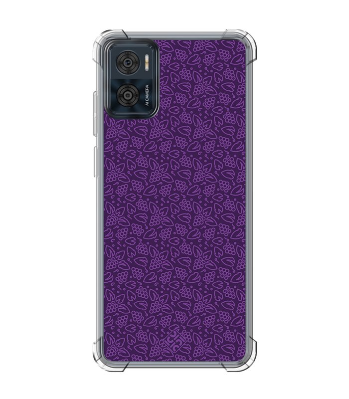 Funda Antigolpe [ Motorola Moto E22 ] Dibujo Auténtico [ Patron Viña ] Esquina Reforzada Silicona 1.5