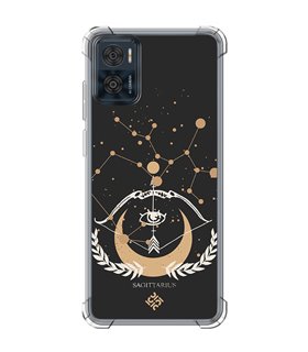 Funda Antigolpe [ Motorola Moto E22 ] Dibujo Zodiaco [ Signo Zodiacal - Sagitario ] Esquina Reforzada 1.5