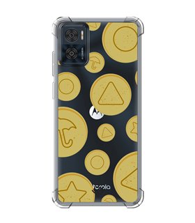 Funda Antigolpe [ Motorola Moto E22 ] Squid Game [Galletas Dalgona Candy] Esquina Reforzada Silicona 1.5mm