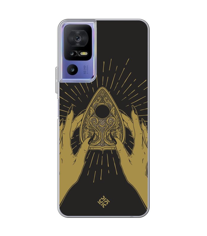 Funda para [ TCL 40 SE ] Dibujo Esotérico [ Planchette Oráculo ] de Silicona Flexible para Smartphone