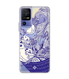 Funda para [ TCL 40 SE ] Dibujo Japones [ Ramen ] de Silicona Flexible para Smartphone