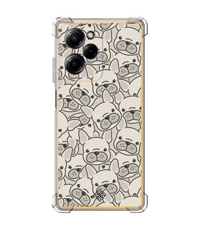 Funda Antigolpe [ POCO X5 Pro 5G ] Dibujo Cute [ Pegatinas Perrito Bulldog Frances ] Esquina Reforzada Silicona 1.5mm