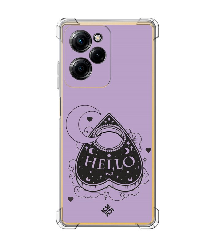 Funda Antigolpe [ POCO X5 Pro 5G ] Dibujo Gotico [ Dieza de la Ouija - Hello ] Esquina Reforzada Silicona 1.5mm