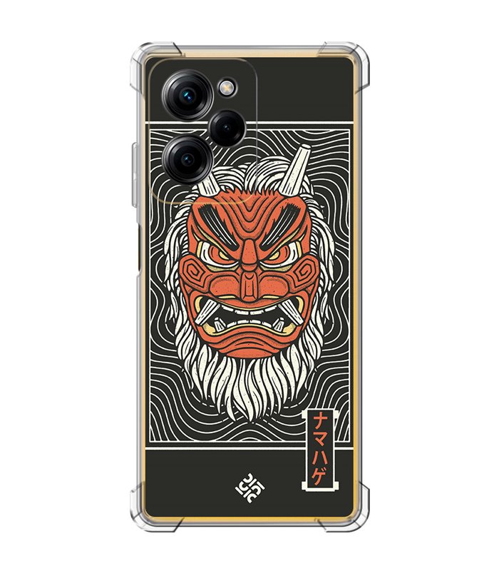 Funda Antigolpe [ POCO X5 Pro 5G ] Dibujo Japones [ Demonio Namahage Japones ] Esquina Reforzada Silicona 1.5mm