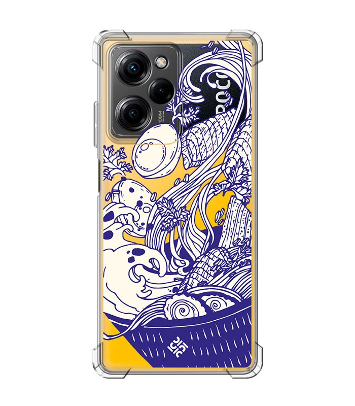 Funda Antigolpe [ POCO X5 Pro 5G ] Dibujo Japones [ Ramen ] Esquina Reforzada Silicona 1.5mm Transparente