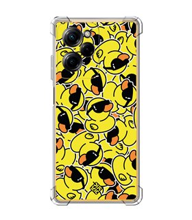 Funda Antigolpe [ POCO X5 Pro 5G ] Dibujo Mascotas [ Pegatinas Patito Cool ] Esquina Reforzada Silicona 1.5 Transparente