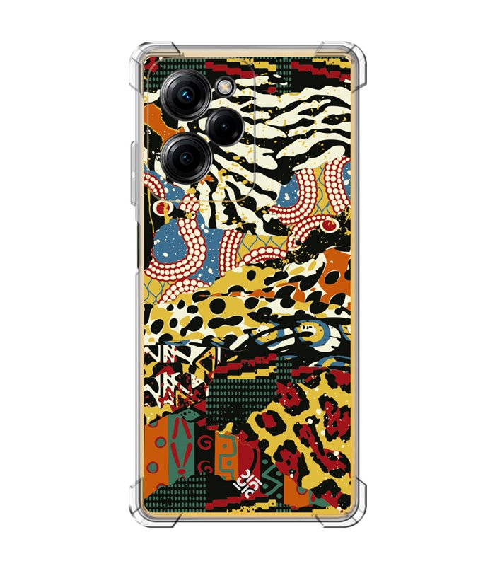 Funda Antigolpe [ POCO X5 Pro 5G ] Dibujo Tendencias [ Pieles de Animales y Telas ] Esquina Reforzada Silicona 