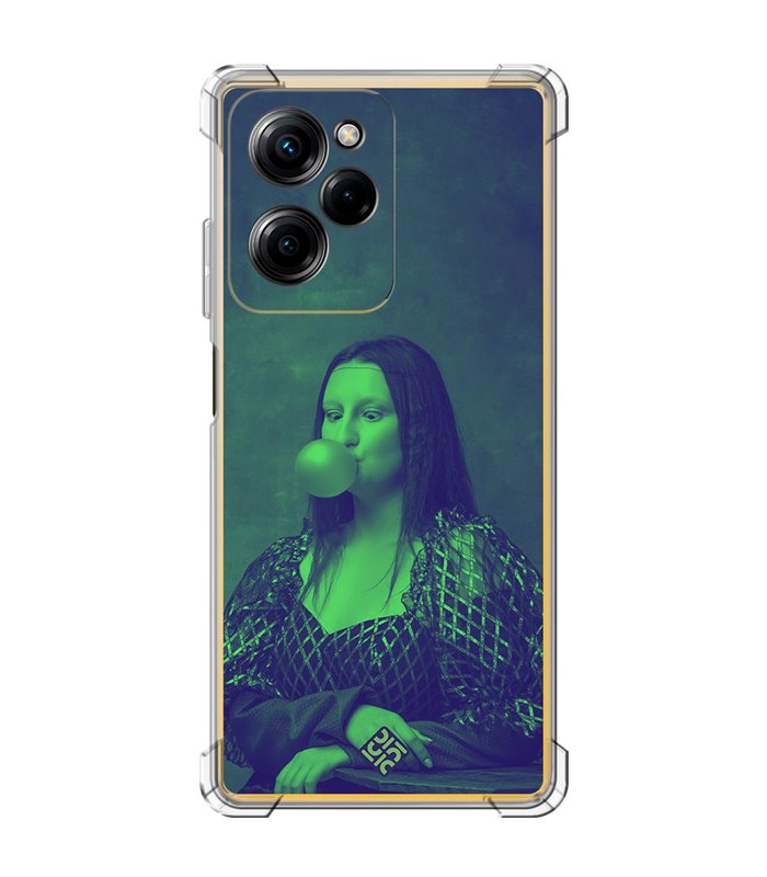 Funda Antigolpe [ POCO X5 Pro 5G ] Dibujo Auténtico [ Mona Lisa Moderna ] Esquina Reforzada Silicona 1.5mm Transparente