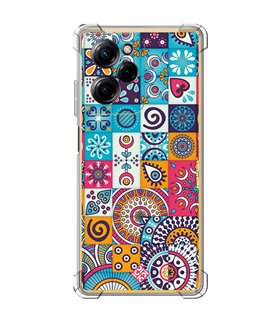 Funda Antigolpe [ POCO X5 Pro 5G ] Dibujo Auténtico [ Collage Mosaico Mandala ] Esquina Reforzada Silicona 1.5mm