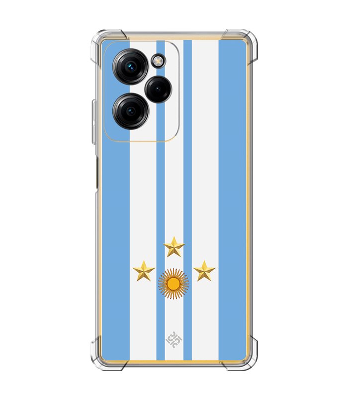 Funda Antigolpe [ POCO X5 Pro 5G ] Copa del Mundo [ Mundial Argentina 2022 ] Esquina Reforzada Silicona 1.5mm Transparente