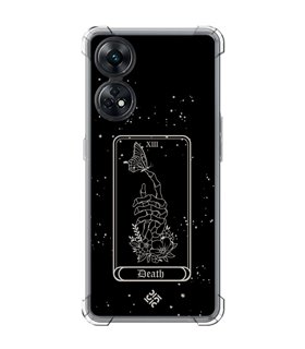 Funda Antigolpe [ OPPO Reno 8 T ] Dibujo Esotérico [ Carta del Tarot -  Death ] Esquina Reforzada Silicona 1.5mm